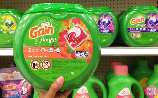 FREE Gain Flings 42-Count Detergent + FREE Pickup (New TCB Members)