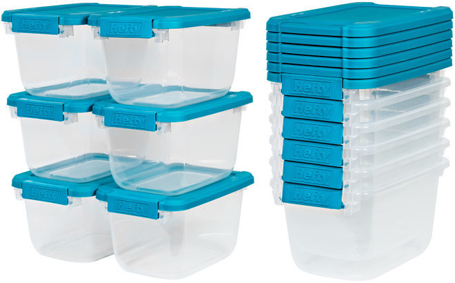 Six Hefty 6.5-Quart Storage Bins Only $11.68 + FREE Pickup at Walmart (Just $1.95 Each)