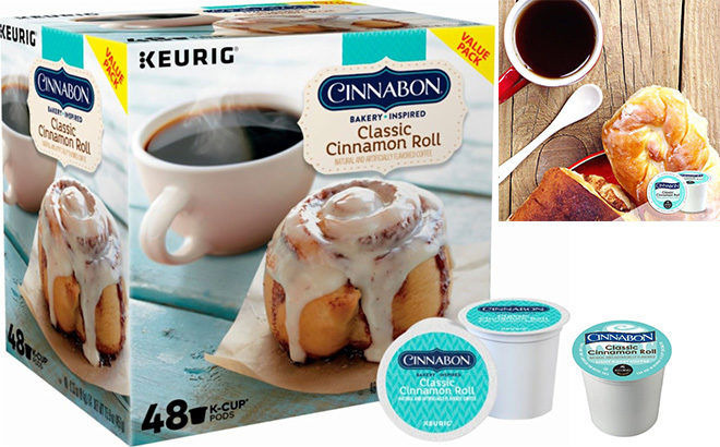Best Buy: Cinnabon Cinnamon Roll Coffee 48-Count K-Cups ONLY $19.99 (Regularly $29)