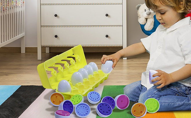 Amazon: Kidzlane Color Matching Egg Set Just $13.99 (Regularly $25)