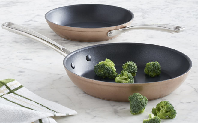 KitchenAid Stainless Steel 8″ & 10″ Skillets 2-Pack Only $14.97 (Reg $50) - That's 70% Off!