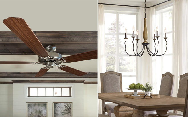 Up to 70% Off Ceiling Fans, Light Fixtures & Bulbs at Home Depot (Today Only!)