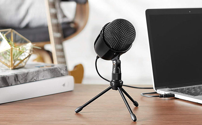 AmazonBasics Desktop Mini Condenser Microphone Just $18.53 (Reg $43) at Amazon