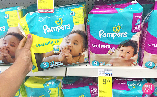 Pampers Swaddlers, Cruisers & Easy Ups ONLY $6.99 Each at CVS (Reg $13.49)