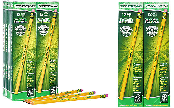 Ticonderoga Pencils 96-Count JUST $9.96 (Reg $32) on Amazon - That's 10¢ Each!