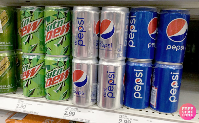 Pepsi Brand Mini Cans for Just $1.29 at Target (Regularly $3) - Just Use You Phone!