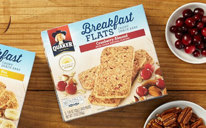 Amazon: Quaker Breakfast Flats 4 Boxes Only $11 + FREE Shipping ($2.81 Per Box!)