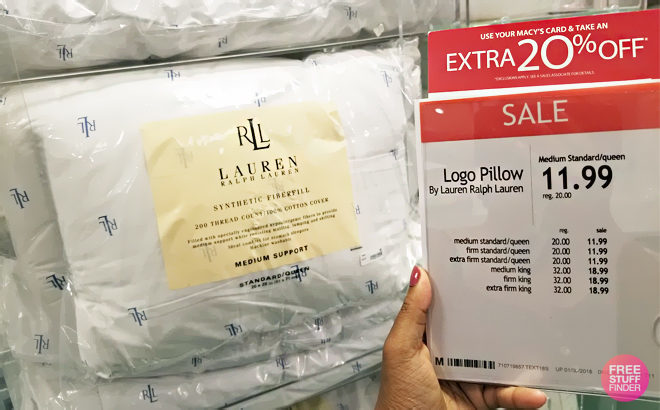 Ralph Lauren Logo Pillows for JUST $9.59 (Regularly $20) at Macy's