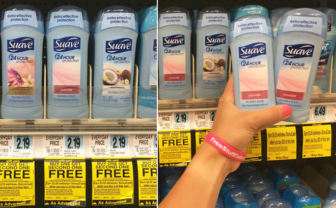 SO EASY! 2 FREE Suave Deodorant at Rite Aid + Moneymaker Just Use Your Phone!