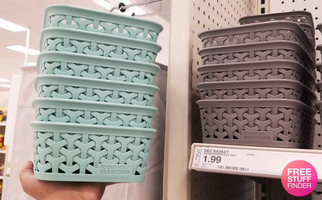 Room Essentials Weave Storage Bins Starting at Just $1.50 at Target – Online & In-Store