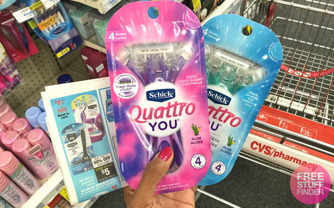 Schick Quattro You Disposable Razors for Only $1.49 Each (Reg $10) at CVS - Print Now!