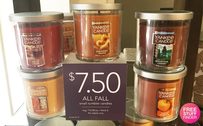 Yankee Candle: Small Fall Tumbler Candles for JUST $7.50 (Reg $16.50) - 40 Scents!