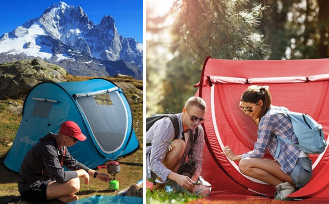 Abcosport Pop-Up Cabana Beach Tent For JUST $29.99 (Regularly $60) - Best Price!