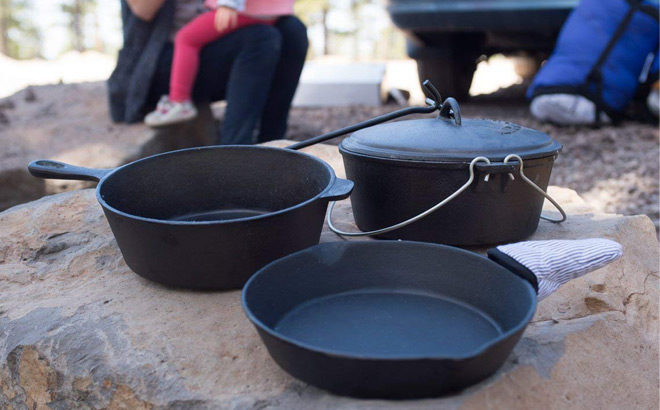 Amazon Prime: Pre-Seasoned Stansport Cast Iron Set, Only $35.20 + FREE Shipping