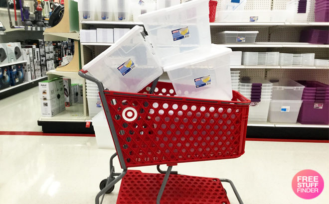 Target: Sterilite Clear Storage Bins 56-Quart JUST $4.99 (Great For Organizing!)