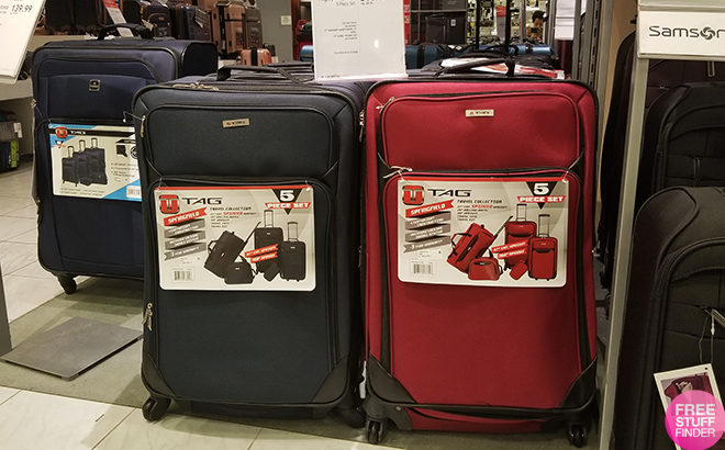 Macy’s: Tag Springfield 5-Piece Luggage Set + FREE Shipping JUST $59.99 (Reg $200)