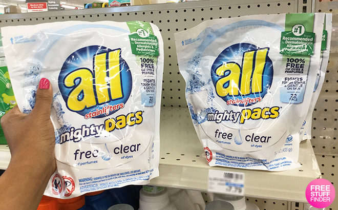 All Mighty Pacs 22-Count Laundry Detergent JUST $2.99 on Amazon - Best Price!