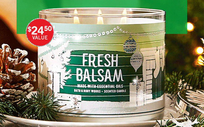 FREE Bath & Body Works 3-Wick Candle with ANY Purchase - Today Only!