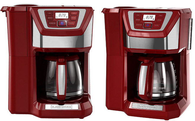 Black+Decker 12-Cup Coffeemaker with Built-In Grinder Only $30.86 (Reg $76)