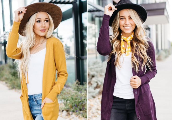 Long-Sleeve Cardigans, Just $27.95 + FREE Shipping (Reg $45) - 12 Colors!