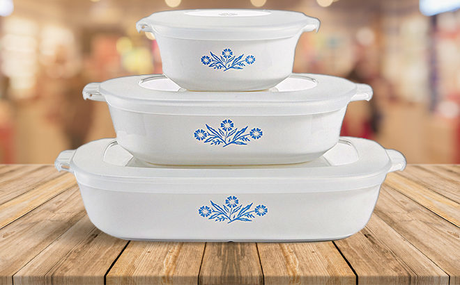 Corningware Cornflower 6-Piece Bakeware Set JUST $39.99 (Regularly $84) at Macy's