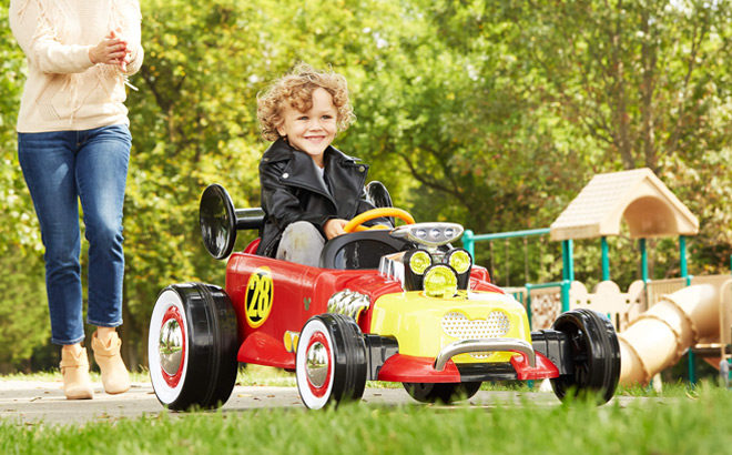 Disney Mickey Mouse Roadster Ride-On for JUST $99 + FREE Shipping (Reg $149)