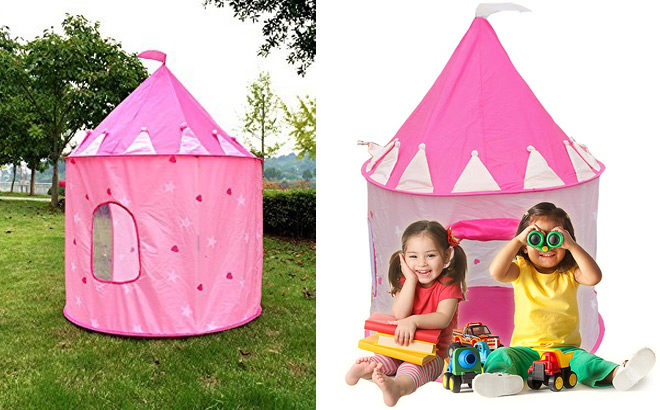 FinerKids Pink Princess Castle Play Tent ONLY $15.99 on Amazon (Best Price!)