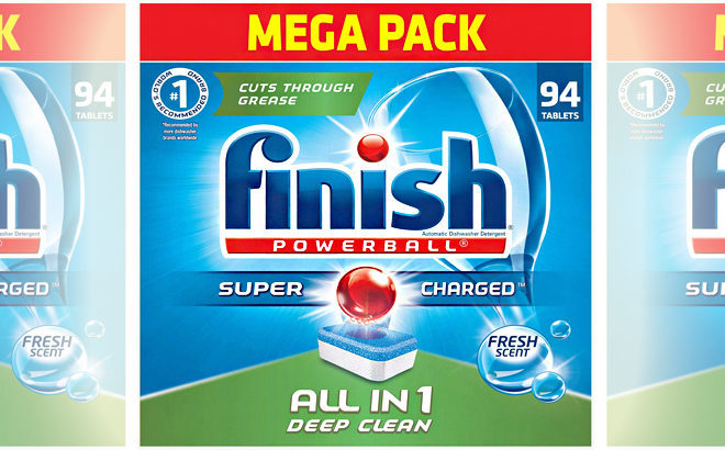 Finish Powerball Dishwasher Deep Clean Detergent 94-Ct JUST $11.19 on Amazon (Only 12¢ Per Tab)