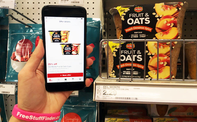 Del Monte Fruit & Oats 2-Pack for JUST 22¢ at Target - Regularly $2.29 (ONLY 11¢ per Pack!)