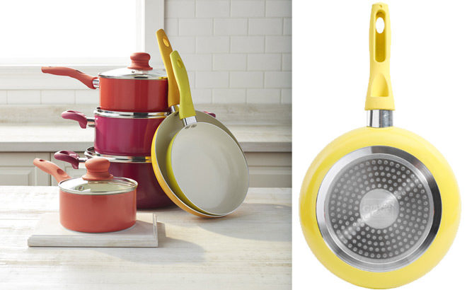 Ceramic Cookware Set 10-Piece ONLY $51.39 + FREE Shipping (Regularly $99)