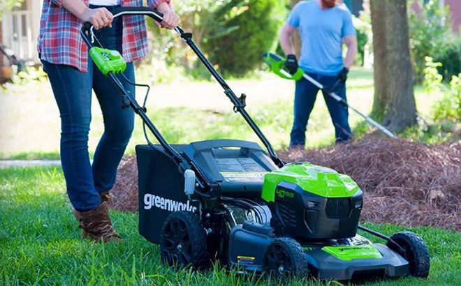Greenworks Cordless Mower & Two Batteries Only $199.99 (Reg $400) Today Only!