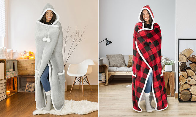 Cozy Hooded Blankets JUST $19.79 at Zulily (Regularly $60) - Available in 6 Styles!