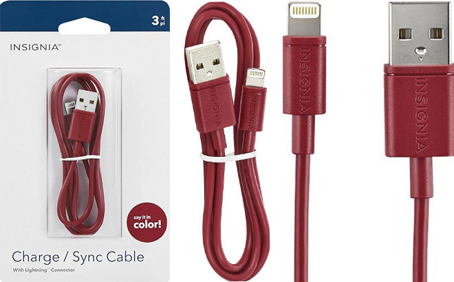 Insignia Apple MFI-Certified Lightning to USB Cable Only $3.99 (Reg $10) at Best Buy