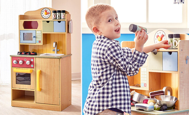 Amazon: Little Chef Wooden Toy Play Kitchen Only $62.99 + FREE Shipping (Reg $169)