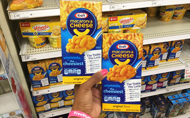 Kraft Macaroni & Cheese Dinner ONLY 79¢ at Target - Just Use a Cartwheel Offer!