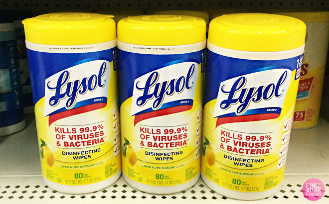 Lysol Disinfecting Wipes 4-Pack JUST $10.49 on Amazon (That's Only $2.62 Each!)