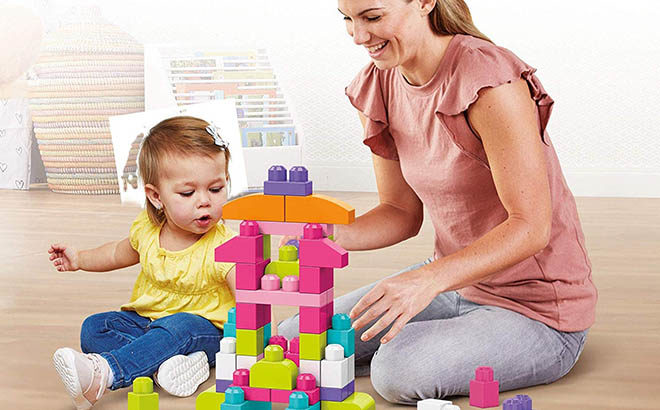 Mega Bloks 60-Piece Pink Big Building Bag ONLY $9.19 at Kohl's (Regularly $23)