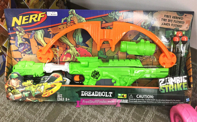 Nerf Zombie Strike Dreadbolt Crossbow for ONLY $32.99 + FREE Shipping (Reg $45)