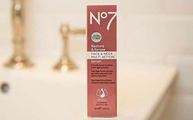 Target.com: Buy ONE Get One 50% Off No7 Restore & Renew Serum (Plus, $2 Off Code)