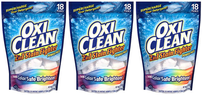 Amazon: OxiClean 2-in-1 Stain Fighter Paks JUST $5.77 + FREE Shipping (Reg $10)