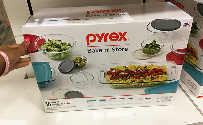 Pyrex 18-Piece Food Storage Set JUST $29.99 (Regularly $70) at Macy's