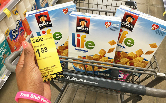 Quaker Life Cereal Only $1.38 at Walgreens (Regularly $4) - Just Use Your Phone!