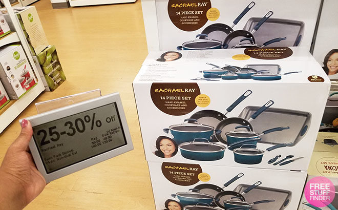 Rachael Ray 14-Piece Nonstick Cookware Set JUST $49.99 at Kohl's (Reg $200)