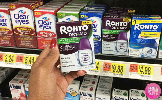 Rohto Dry-Aid Eye Drops Only $4.88 at Walmart (Reg $10) – Just Use Your Phone!