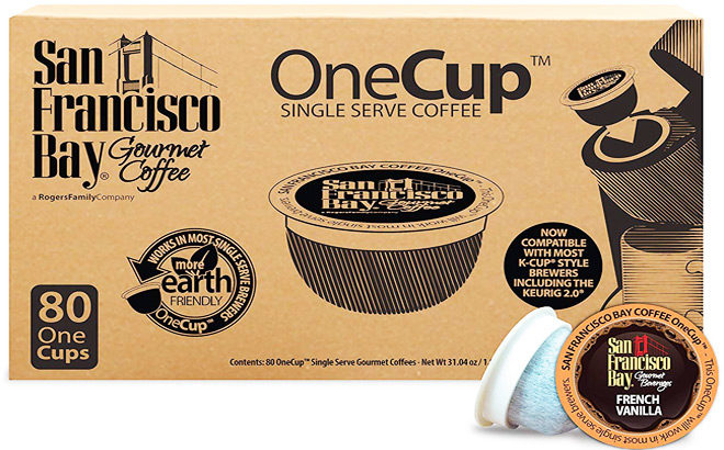 San Francisco Bay French Vanilla 80-Count Coffee Pods for Just $12.25 (15¢ Each!)