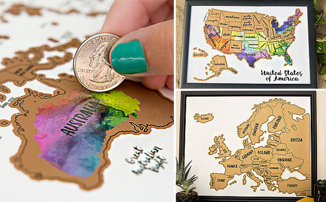 Zulily: Scratch Your Travels JetsetterMaps - JUST $13.79 (Regularly $30) - Five Options!