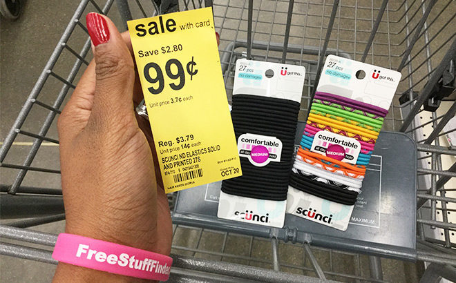 Scunci 27-Count Elastic Hair Ties ONLY 99¢ at Walgreens (Regularly $3.79) - STOCK UP!