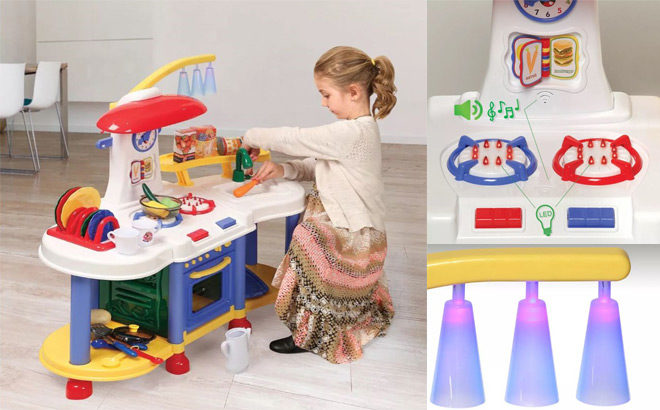 Electronic Toddler Play Kitchen ONLY $29.99 + FREE Shipping at Jane (Regularly 57)