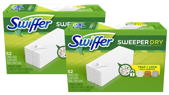 Amazon: Swiffer Sweeper 52-Count Dry Refills ONLY $7.17 + FREE Shipping
