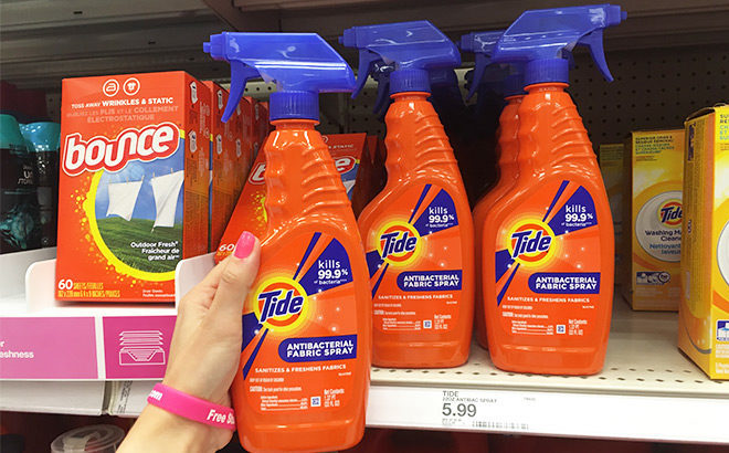 Tide Antibacterial Fabric Spray for JUST $2.79 (Regularly $6) at Target